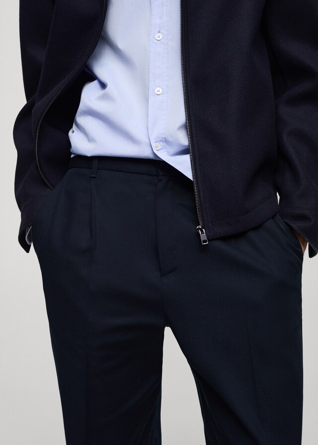 Mango Straight Fit-Bundfaltenhose Günstig kaufen