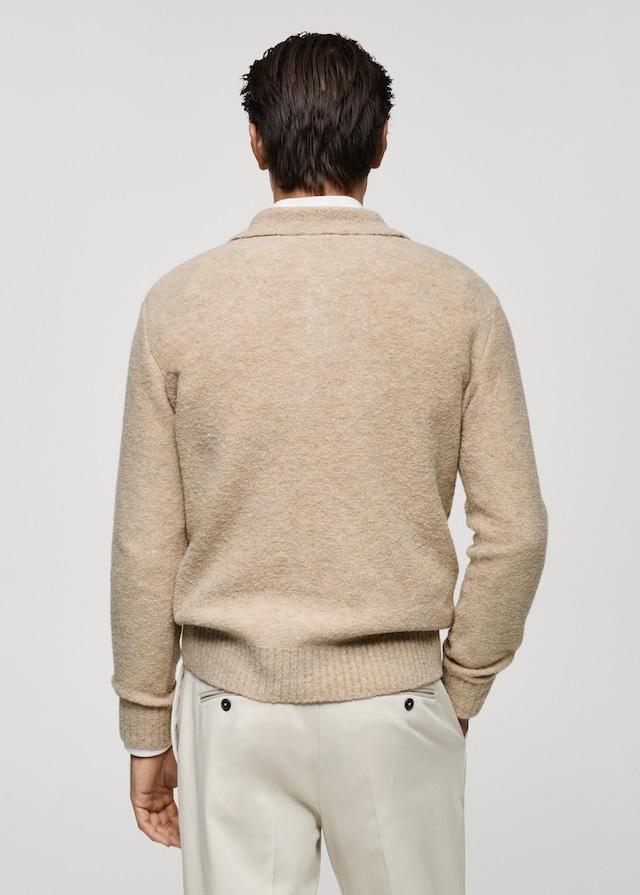 Mango Strick-Poloshirt mit Mini-Bouclé Begrenztes Angebot