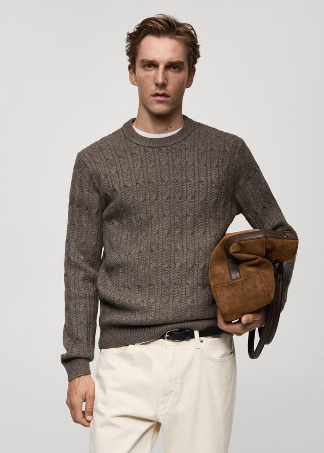 Mango Pullover mit Zopfmuster Online Shopping