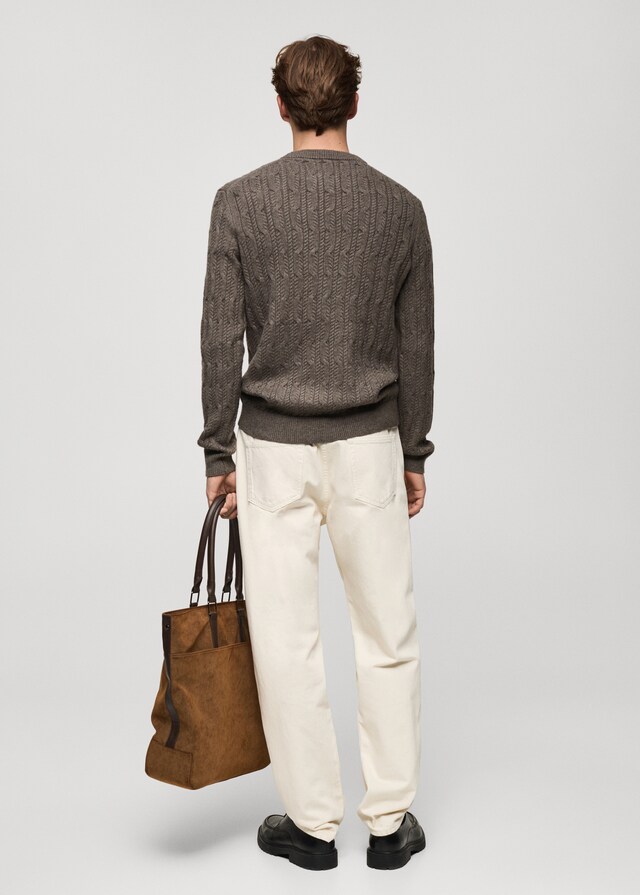 Mango Pullover mit Zopfmuster Online Shopping
