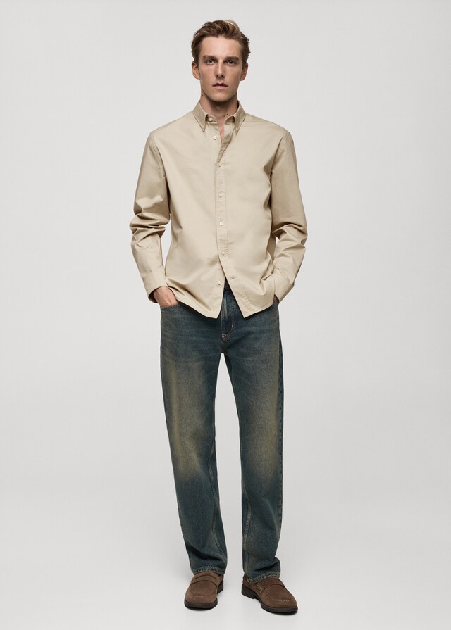 Mango Regular Fit-Hemd aus Baumwolle Zeitlich begrenztes Angebot