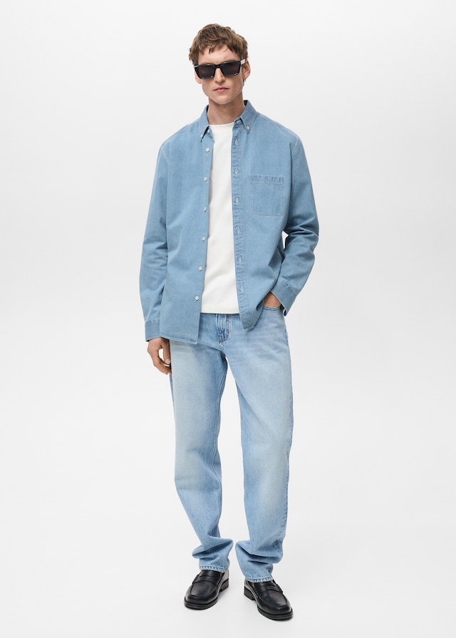 Mango Regular-Fit-Jeanshemd Exklusive Angebote