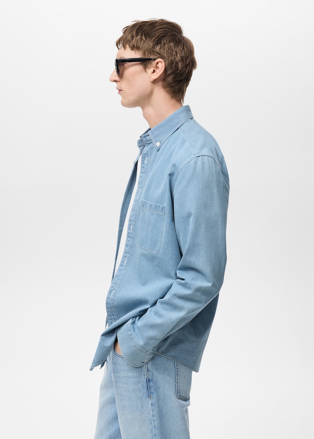 Mango Regular-Fit-Jeanshemd Exklusive Angebote