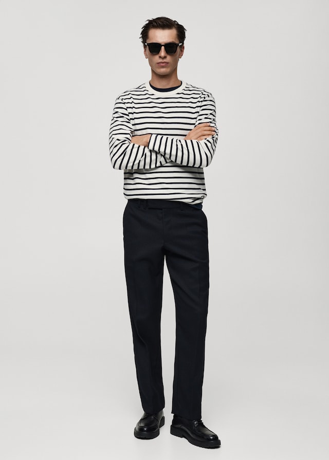 Mango Gestreiftes T-Shirt aus 100 % Baumwolle Neuheiten