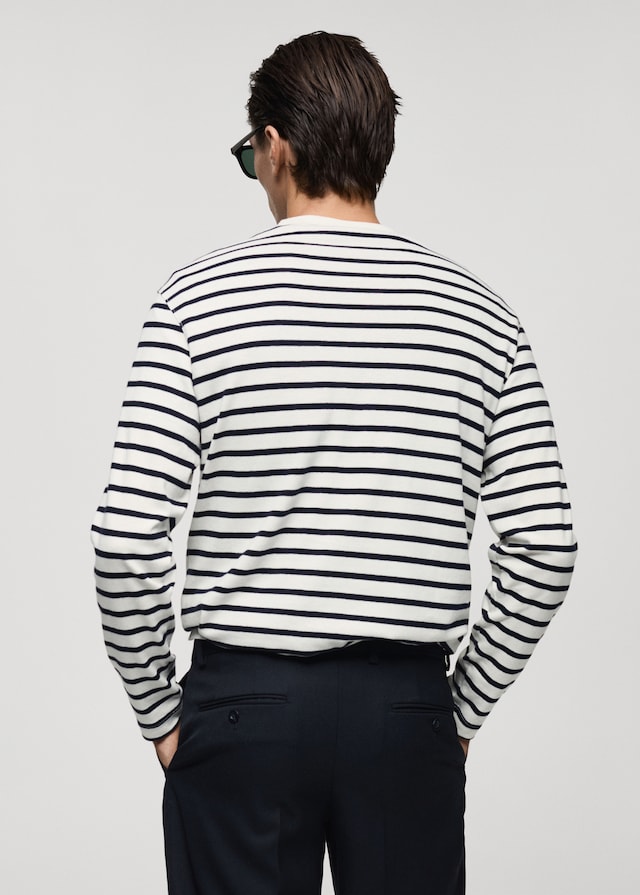 Mango Gestreiftes T-Shirt aus 100 % Baumwolle Neuheiten