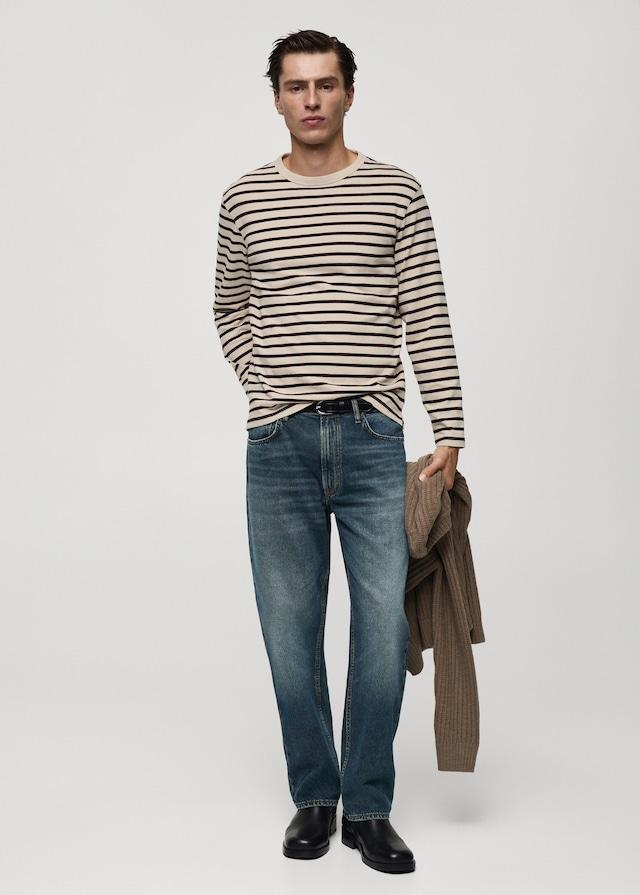 Mango Gestreiftes T-Shirt aus 100 % Baumwolle Bestseller