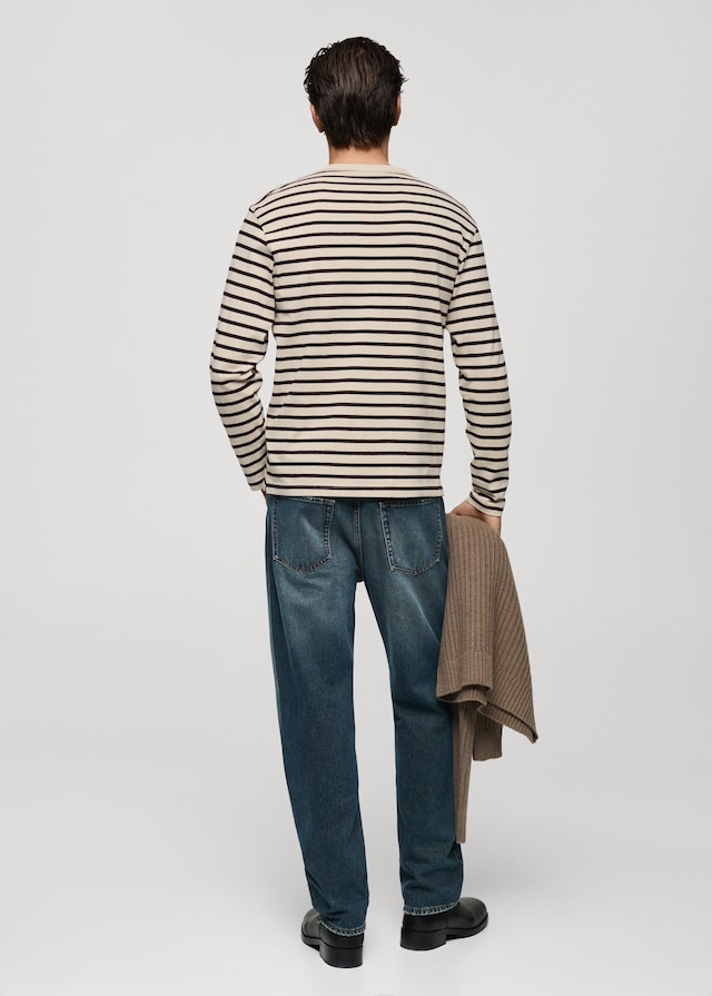 Mango Gestreiftes T-Shirt aus 100 % Baumwolle Bestseller