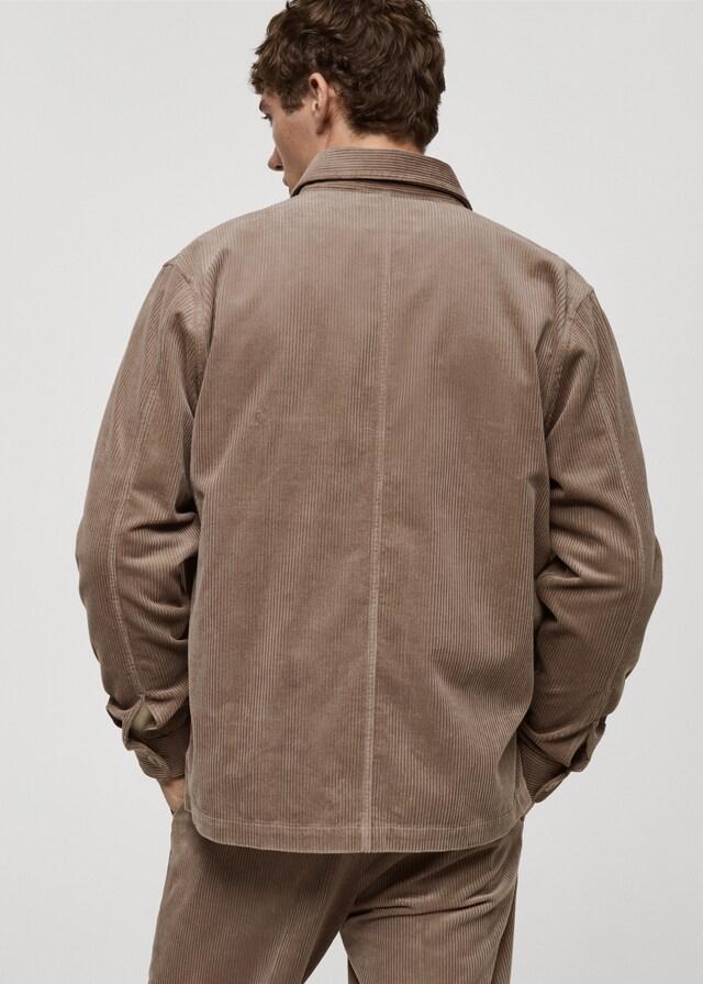 Mango Cord-Overshirt mit Taschen Begrenzte Freigabe