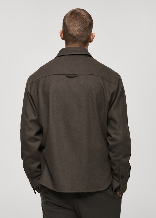 Mango Flanell-Overshirt aus Wollgemisch JETZT KAUFEN