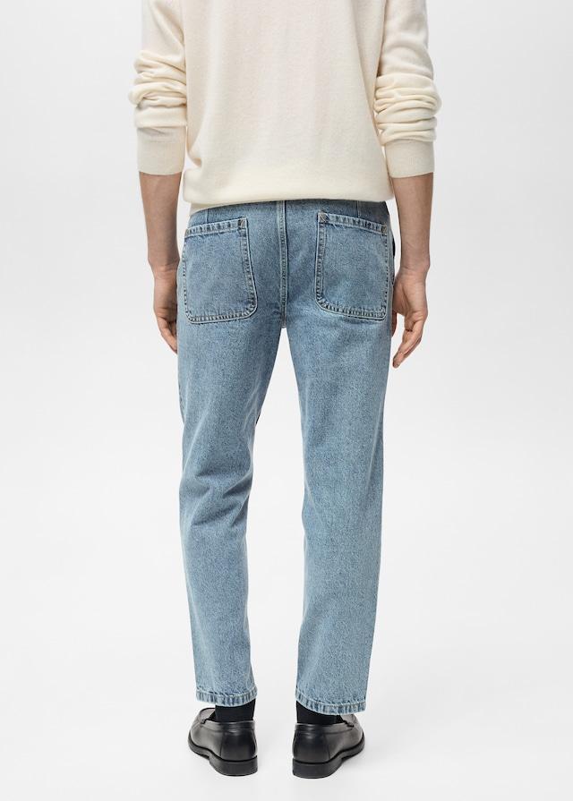 Mango Straight-Fit-Jeans im Used-Look Zeitbegrenzte Promotion