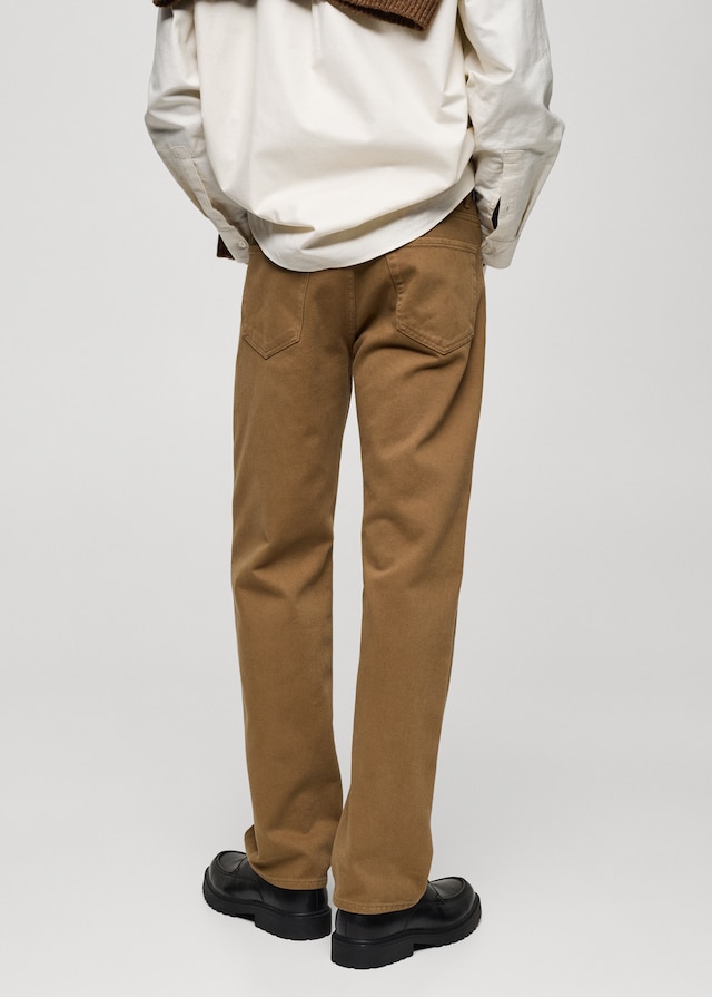 Mango Straight-Fit-Baumwollhose Bis zu 65% Rabatt