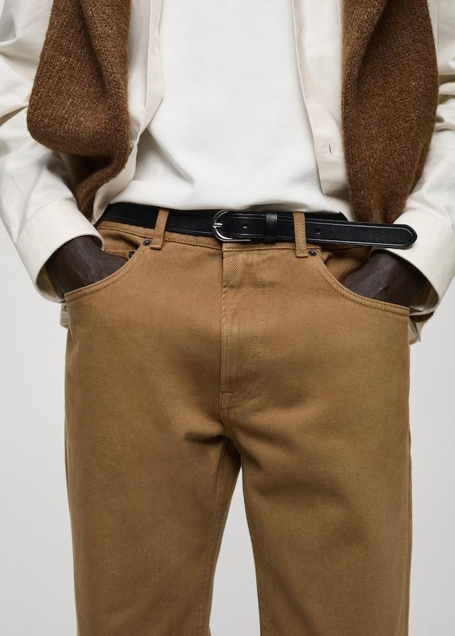 Mango Straight-Fit-Baumwollhose Bis zu 65% Rabatt