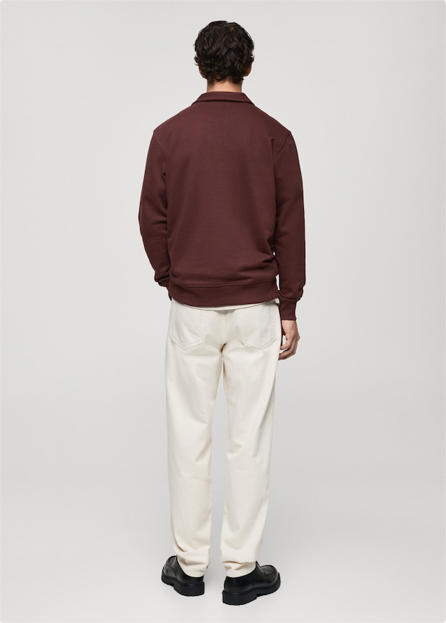 Mango Regular-Fit-Polo-Sweatshirt aus Baumwolle Discount Store für neue Produkte