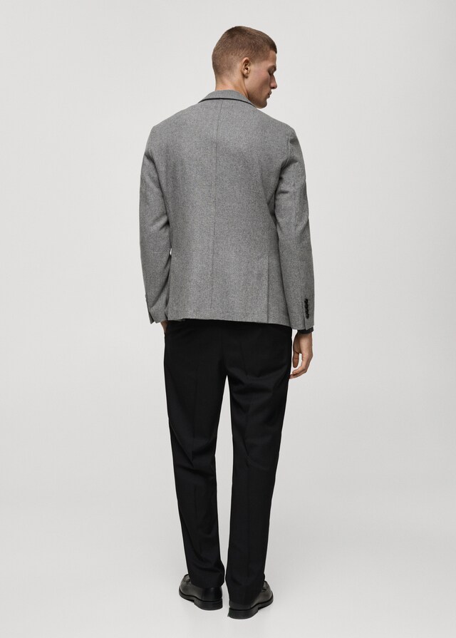 Mango Slim Fit-Wollblazer mit Hahnentrittmuster Clearance-Verkauf