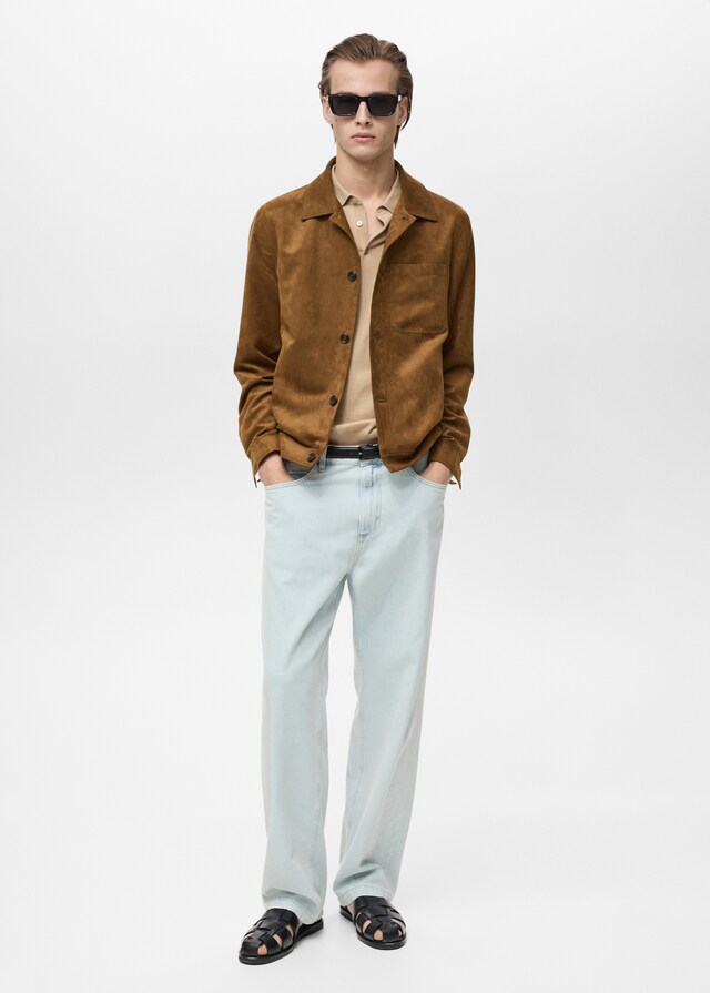 Mango Overshirt mit Wildleder-Effekt 50% Rabatt für begrenzte Zeit