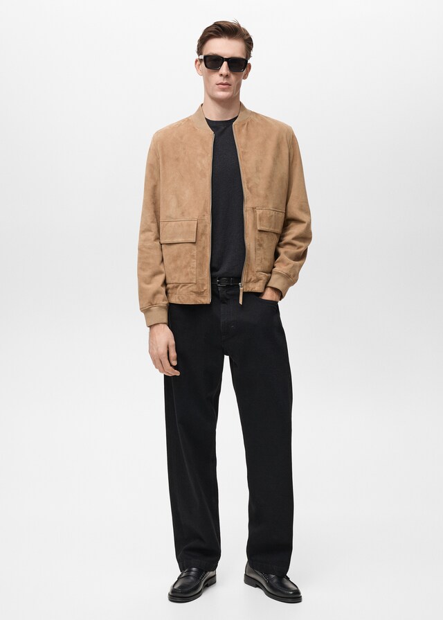 Mango Bomberjacke aus Wildleder 2025