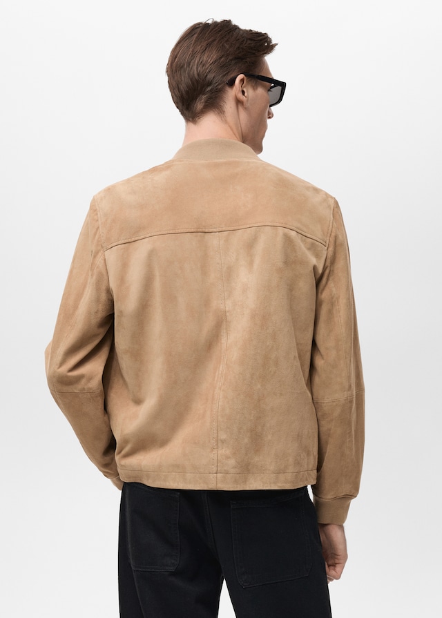 Mango Bomberjacke aus Wildleder 2025