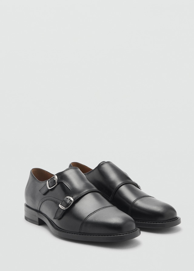 Mango Lederschuh mit Doppelschnalle Outlet
