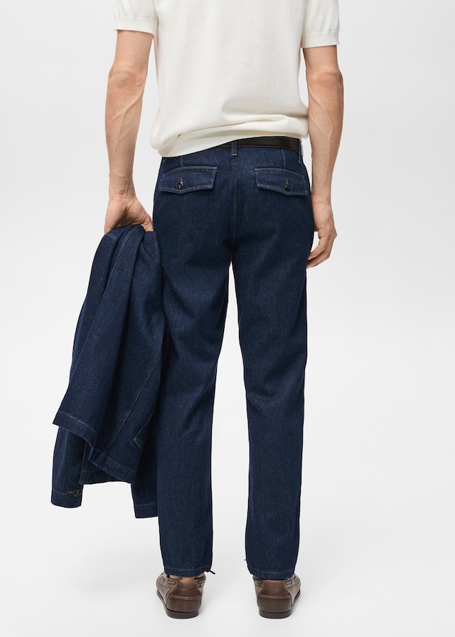 Mango Regular Fit-Jeans mit dunkler Waschung im Angebot