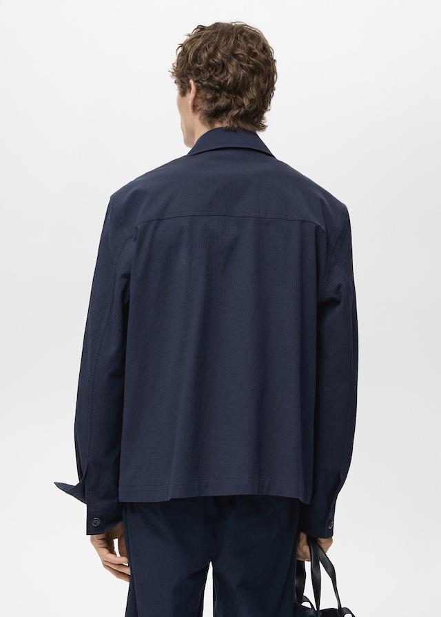 Mango Jacke aus Baumwoll-Seersucker Günstiger Verkauf