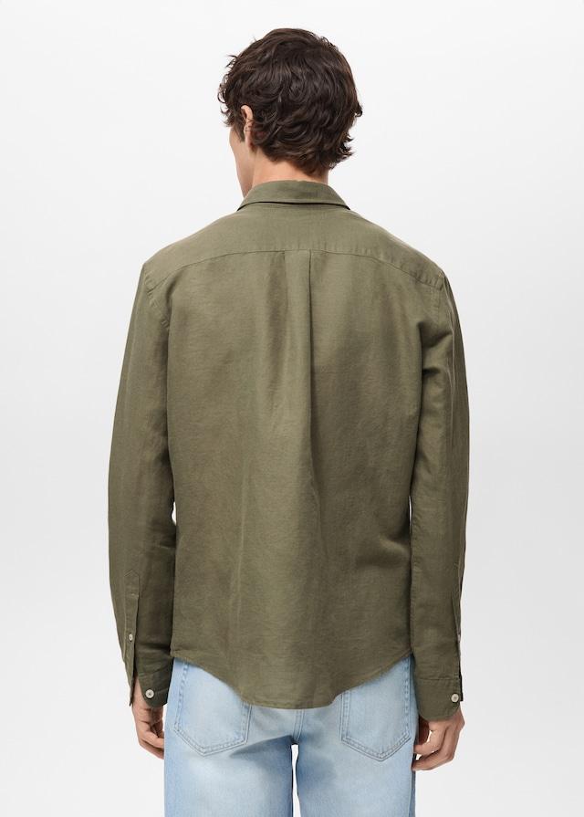 Mango Classic-Fit-Leinenhemd Limitierter Zeitrabatt