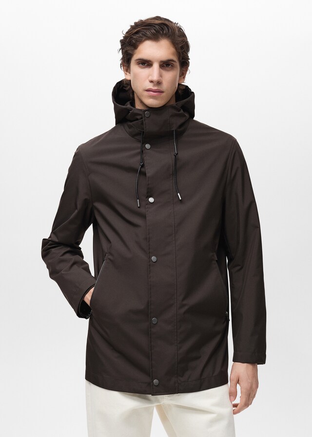 Mango Wasserabweisender Parka mit Kapuze