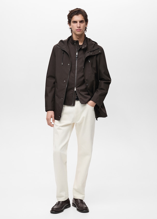 Mango Wasserabweisender Parka mit Kapuze Begrenztes Angebot