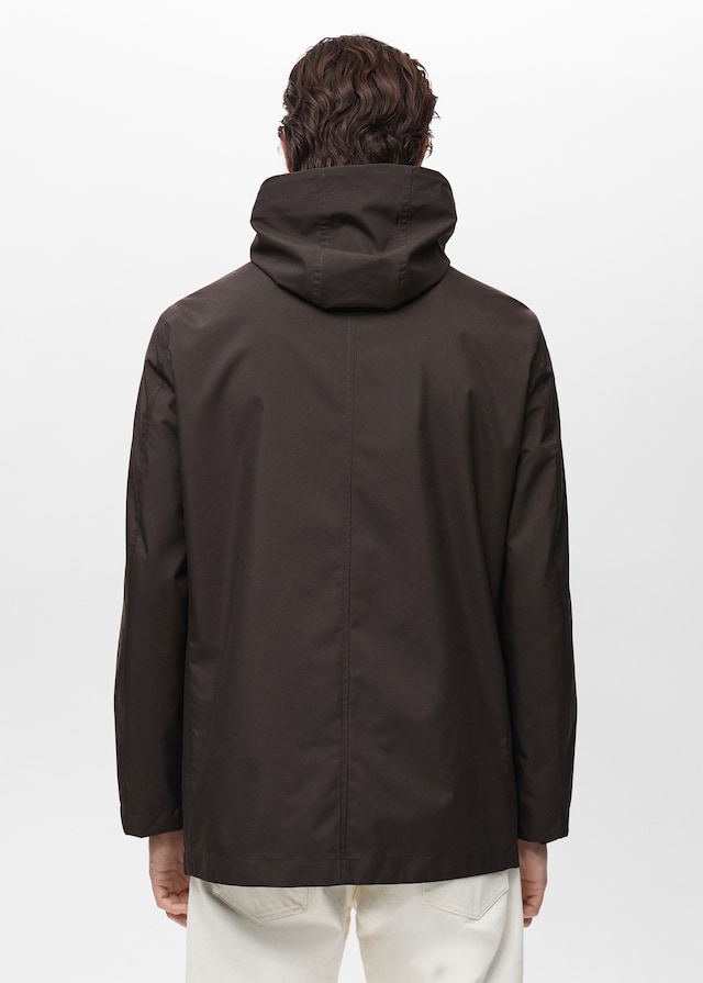 Mango Wasserabweisender Parka mit Kapuze Begrenztes Angebot