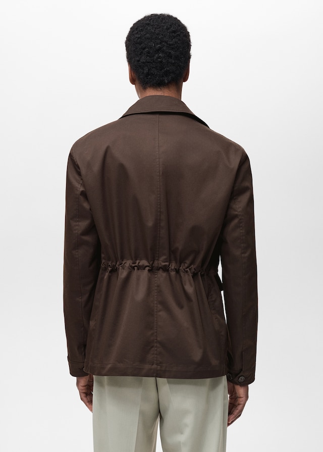 Mango Wasserabweisende Baumwolljacke Online Shopping