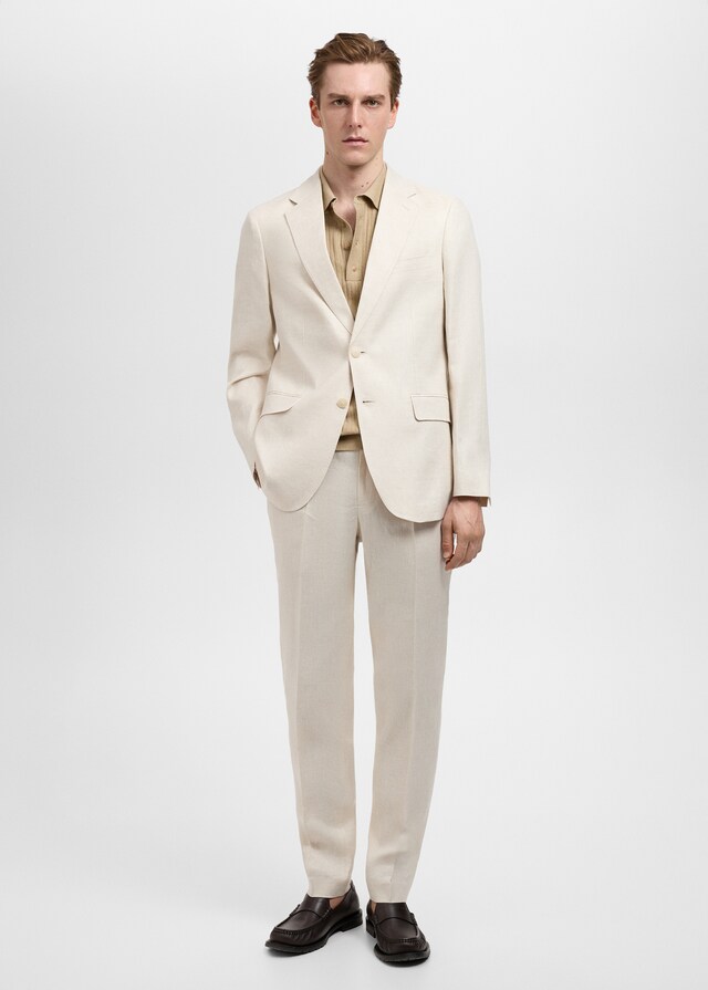 Mango Slim-Fit-Sakko Amalfi aus 100 % Leinen Preisnachlass