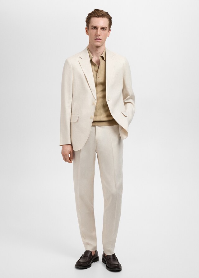 Mango Slim-Fit-Anzughose Amalfi aus 100 % Leinen Saisonschlussverkauf
