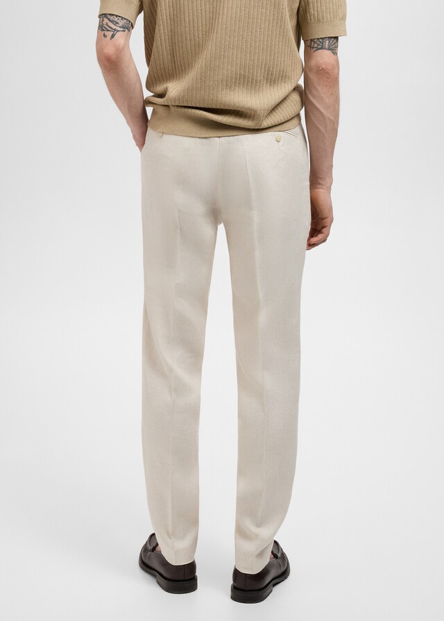 Mango Slim-Fit-Anzughose Amalfi aus 100 % Leinen Saisonschlussverkauf