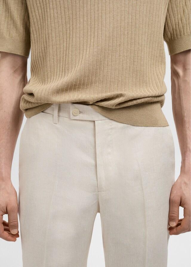 Mango Slim-Fit-Anzughose Amalfi aus 100 % Leinen Saisonschlussverkauf