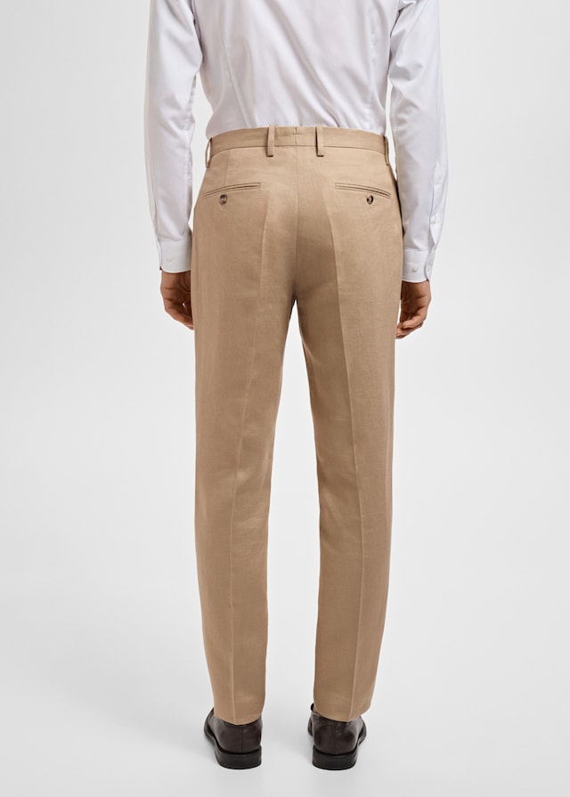 Mango Slim-Fit-Anzughose Amalfi aus 100 % Leinen Black Friday