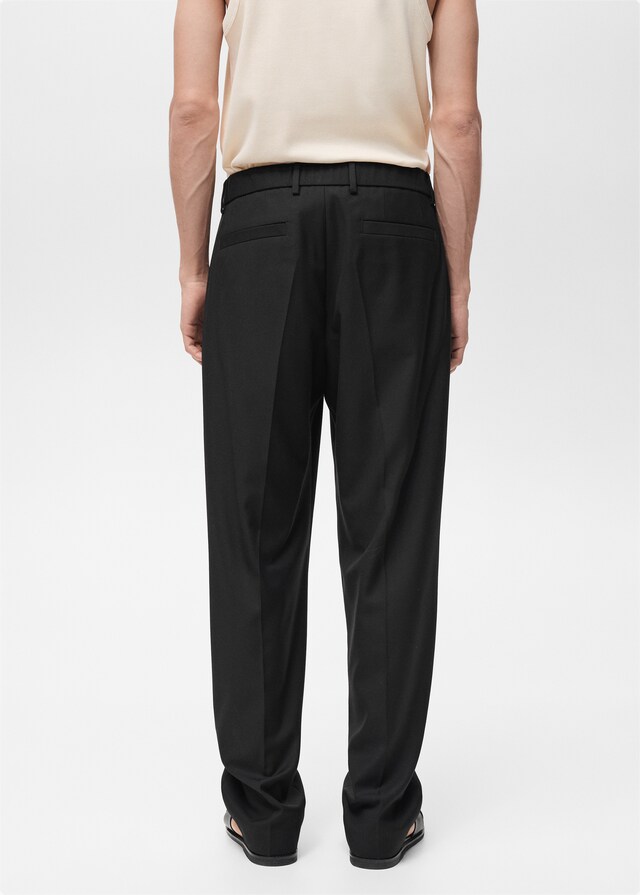 Mango Relaxed-Fit-Anzughose mit Bundfalten Vatertagsangebot