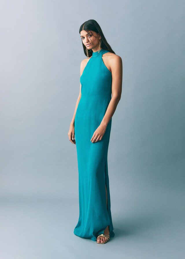 Mango Langes Neckholderkleid Neuheiten