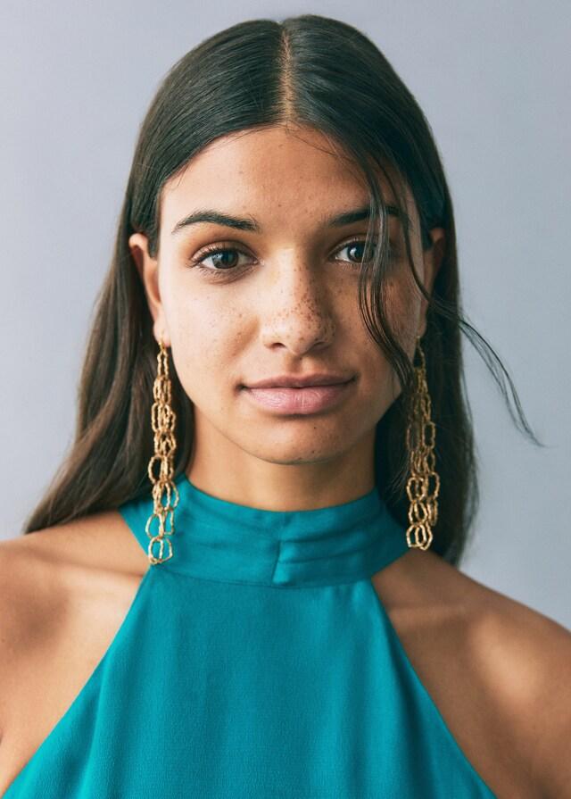 Mango Langes Neckholderkleid Neuheiten