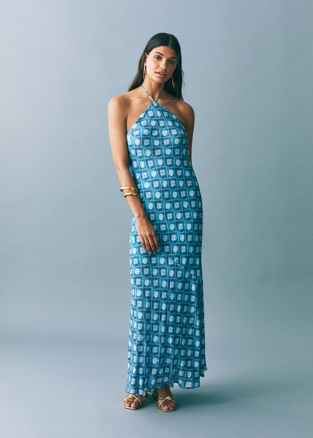Mango Kleid mit Halfterkragen Saisonale Angebote
