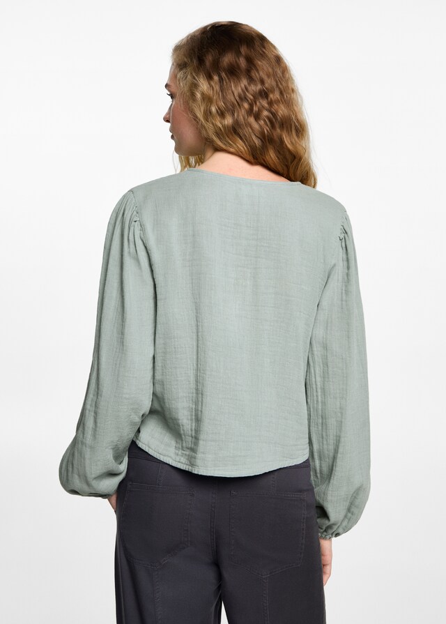 Mango Bluse mit V-Ausschnitt JETZT KAUFEN