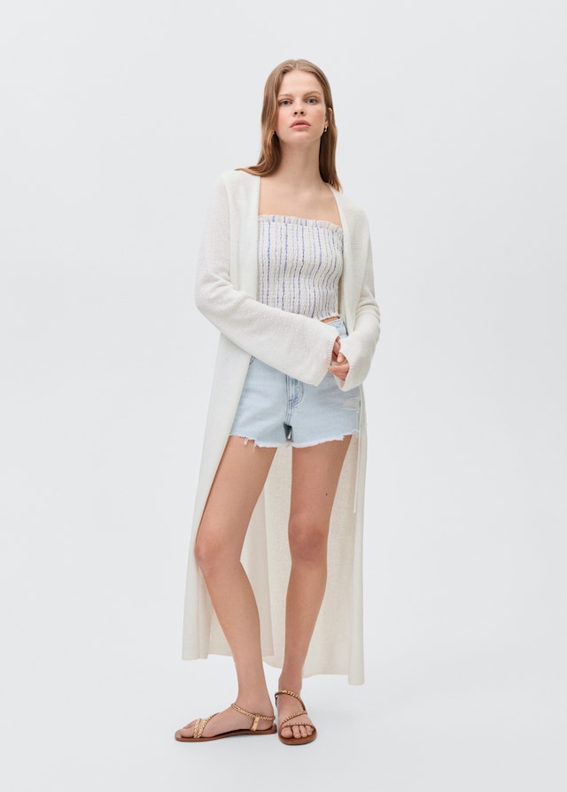 Mango Lange Strickjacke Nur für heute