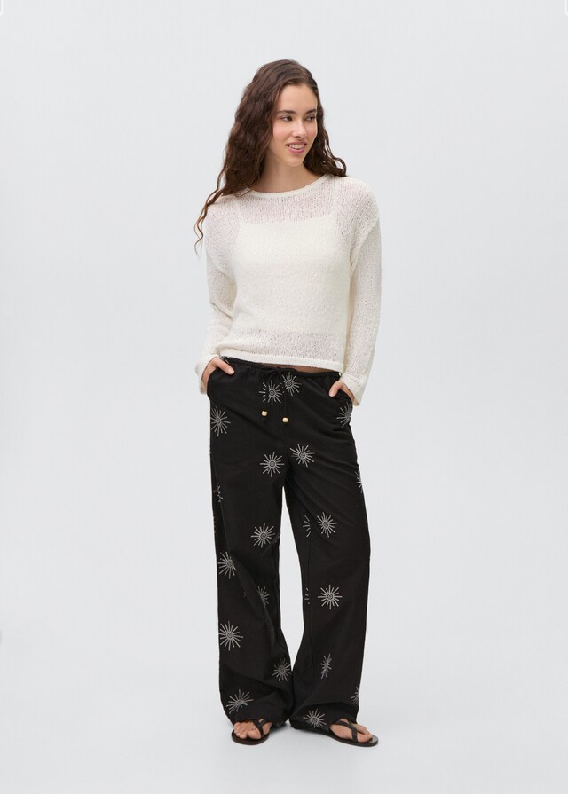 Mango Texturierter Strickpullover Vierteljährliche Förderung