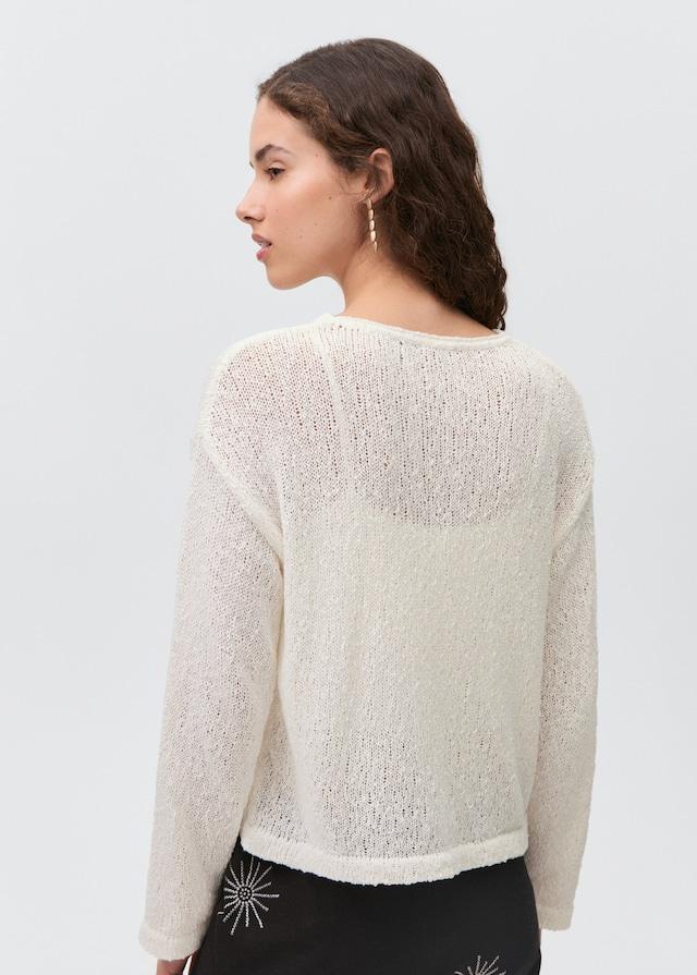 Mango Texturierter Strickpullover Vierteljährliche Förderung