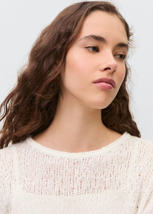 Mango Texturierter Strickpullover Vierteljährliche Förderung