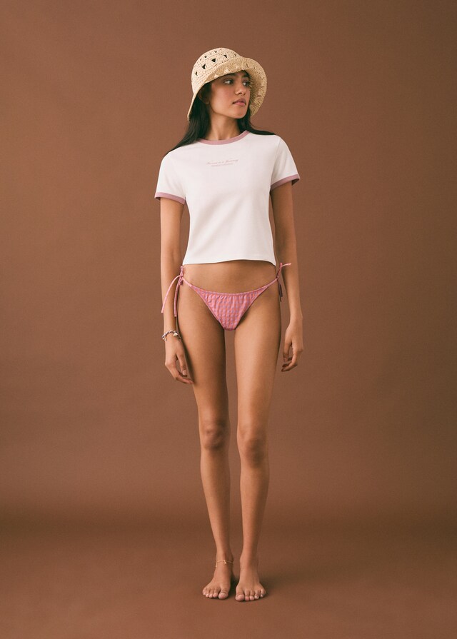 Mango Bikini mit Vichy-Muster Fabrikladen