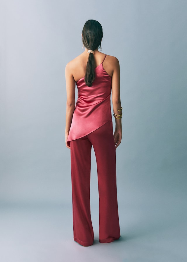 Mango Satinierte gerade Hose 50% Rabatt für begrenzte Zeit