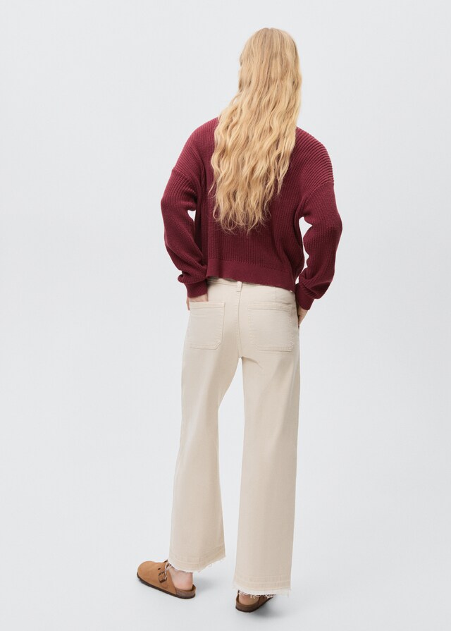 Mango Culotte-Jeans mit Taschen Verkauf