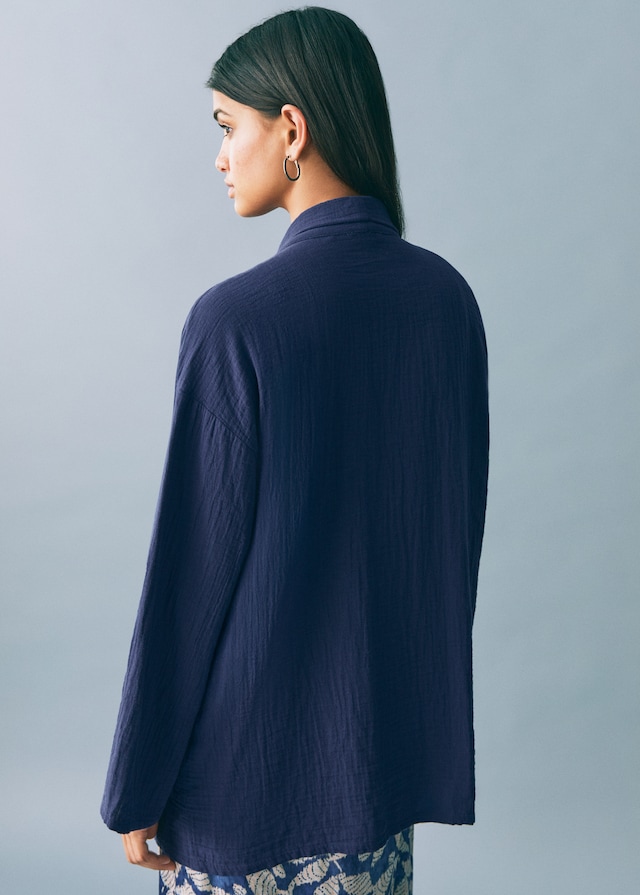 Mango Kimono-Jacke Bambula im Angebot