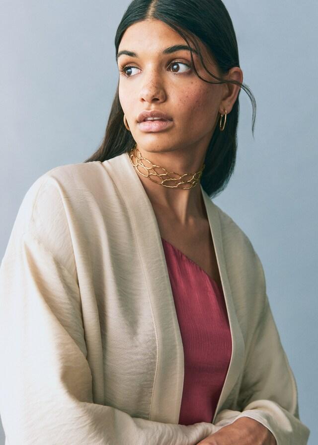 Mango Jacke im Kimono-Stil Schlussverkauf
