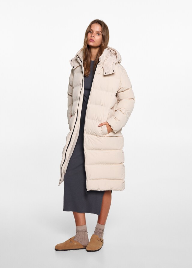 Mango Langer Steppanorak Fabrikverkauf