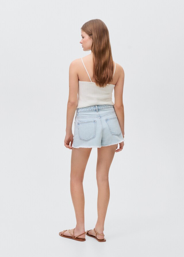 Mango Jeansshorts mit Zierrissen Sonderangebot